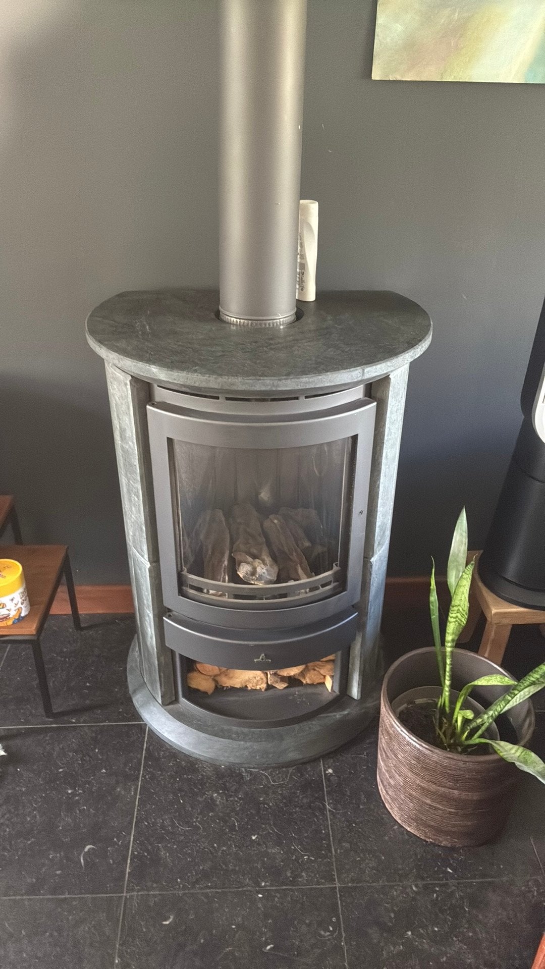 Barbas gaskachel 500euro. Speksteen, Huis en Inrichting, Ophalen, Zo goed als nieuw, Gas, Gaskachel