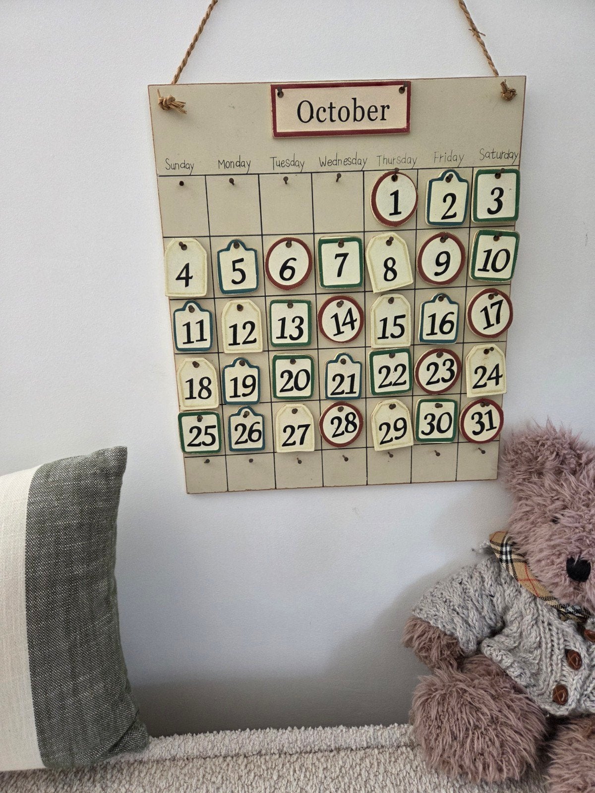Eeuwigdurende durende  kalender, Ophalen of Verzenden, Maandkalender