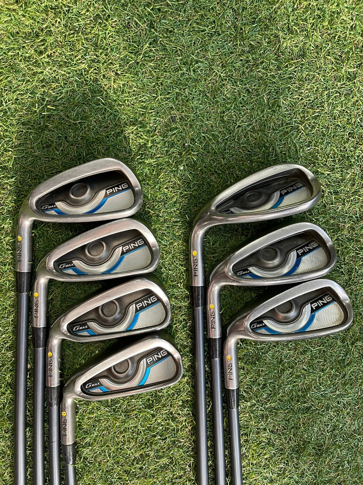 Ping GMax ijzerset 5 t/m 9, pw, sw (senior) linkshandig, Sport en Fitness, Set, Gebruikt, -, -