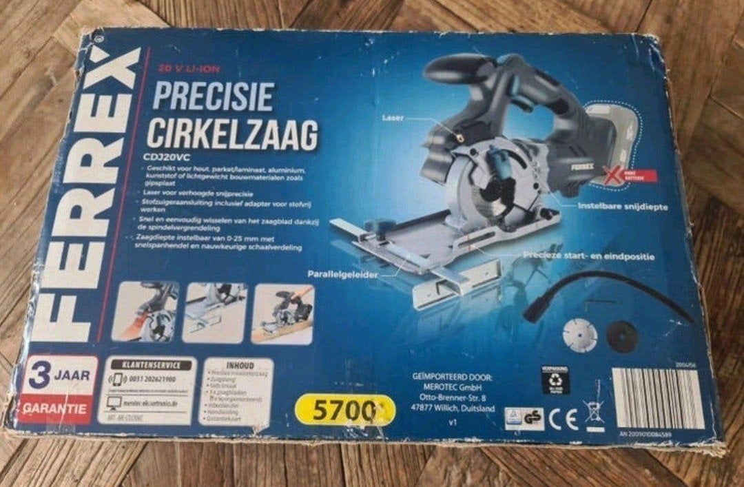 Ferrex Precisie Cirkelzaag nieuw, Minder dan 30 mm, Cirkelzaag, Ferrex, Nieuw