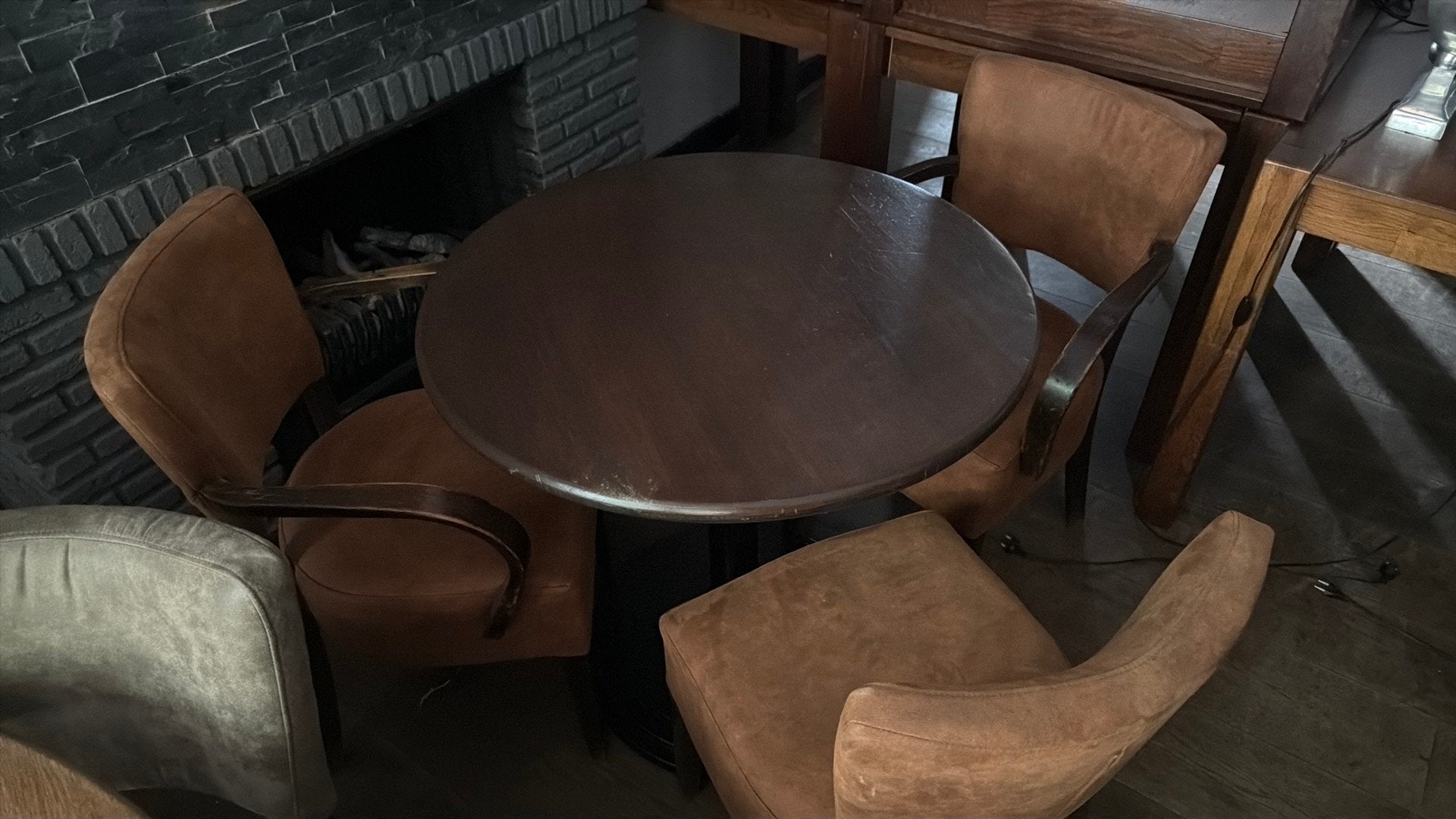 Ronde tafel met 3 stoelen, Huis en Inrichting, Complete inboedels, Ophalen