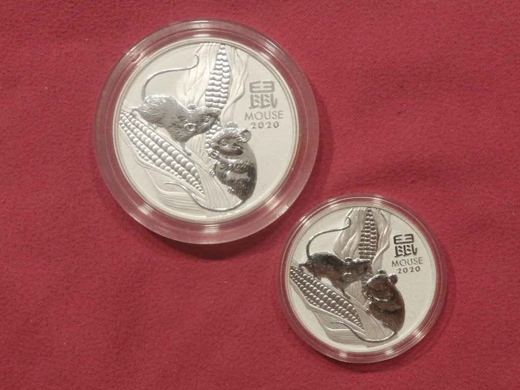 3 OUNCE. LUNAR lll. 2020 MOUSE., Ophalen of Verzenden, Zilver