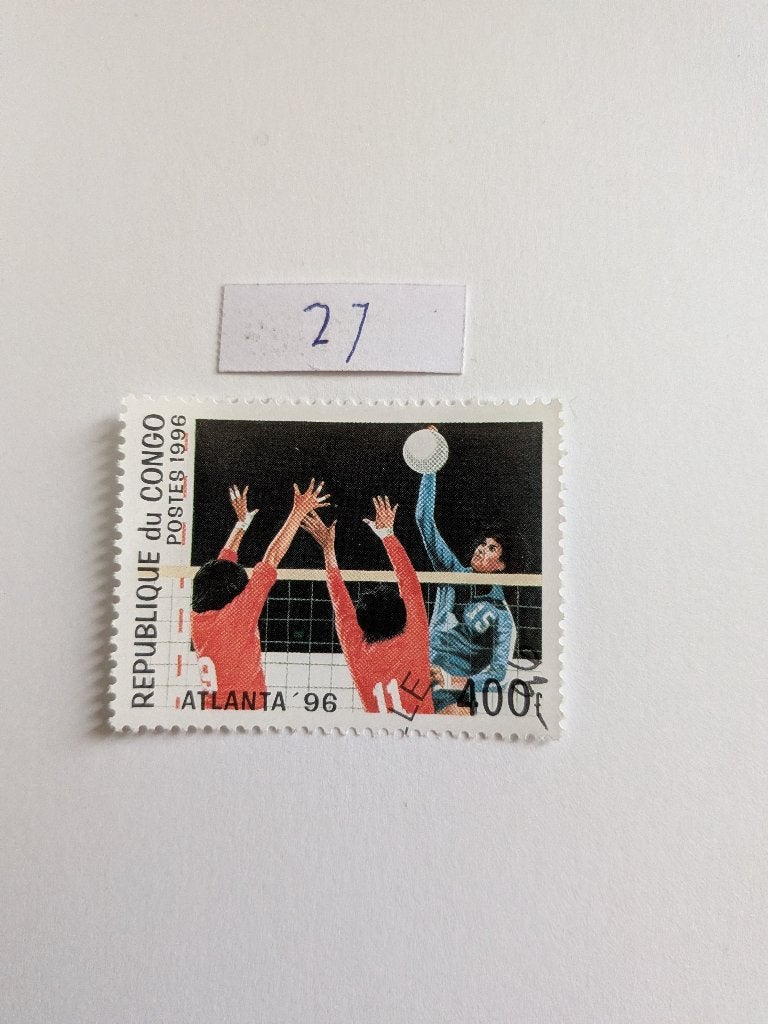 Volleybal, Verzenden, Overige landen, Gestempeld