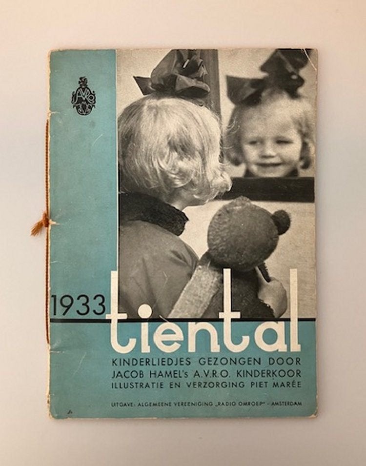 1933 Tiental Kinderliedjes - AVRO kinderkoor, Gebruikt, Overige soorten, Ophalen of Verzenden, Piano