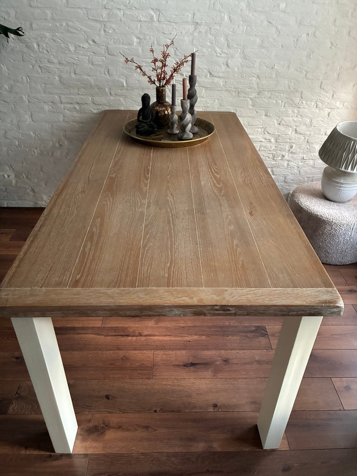 Een mooie landelijke eettafel, Ophalen, Gebruikt, 50 tot 100 cm, 150 tot 200 cm