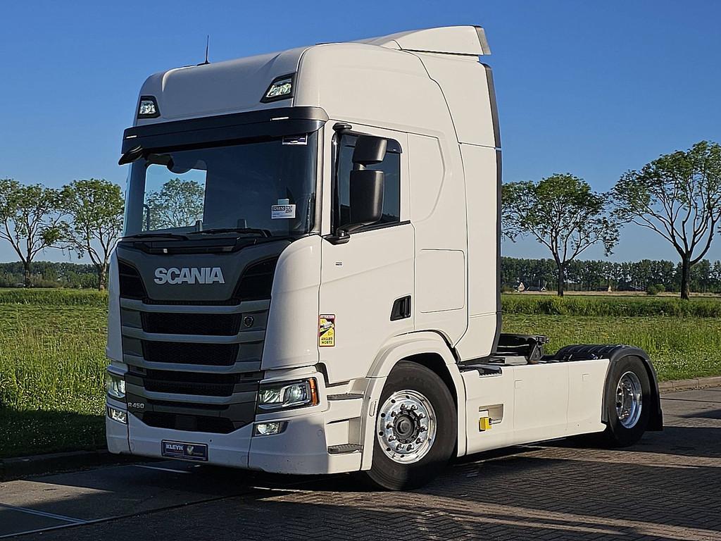 SCANIA R450, Auto's, Vrachtwagens, Euro 6, Scania, Wit, Leder