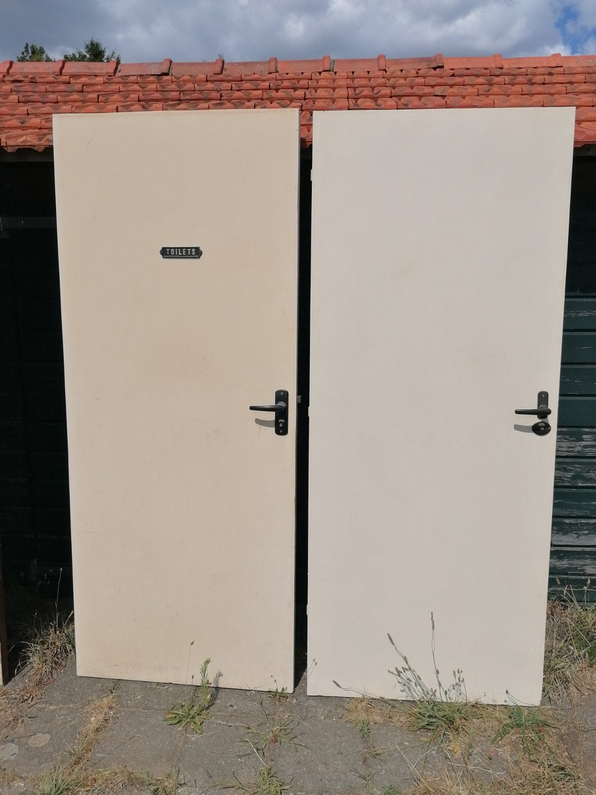 Twee gebruikte binnendeuren, 82,5x201,5 cm, Doe-het-zelf en Verbouw, Ophalen, Gebruikt, 80 tot 100 cm, Binnendeur
