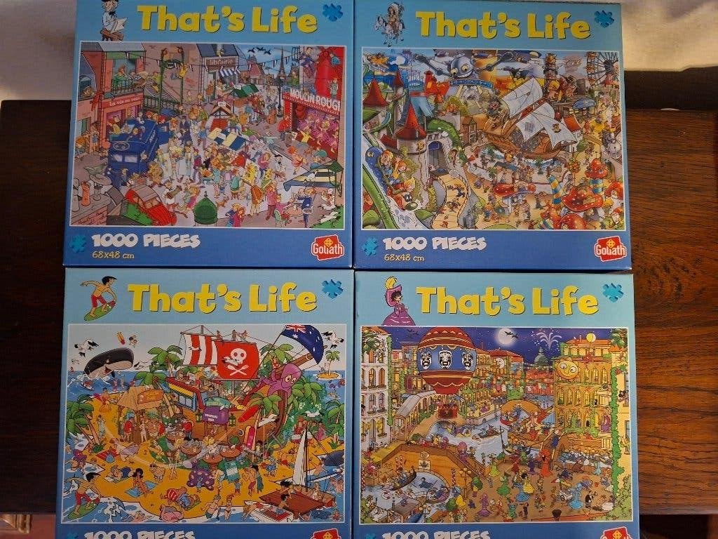 15 puzzels That's Life, Ophalen, 500 t/m 1500 stukjes, Zo goed als nieuw, Legpuzzel