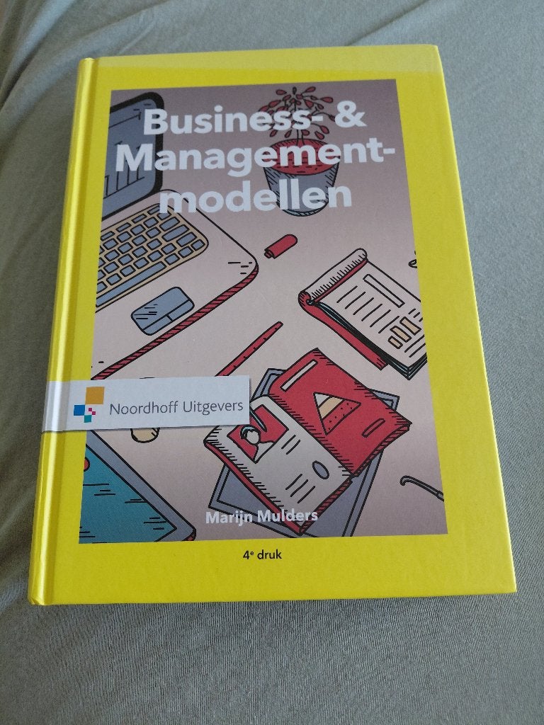 Business & Managementmodellen - 4e druk - Martijn Mulders, Ophalen of Verzenden, Martijn Mulders, Management, Zo goed als nieuw