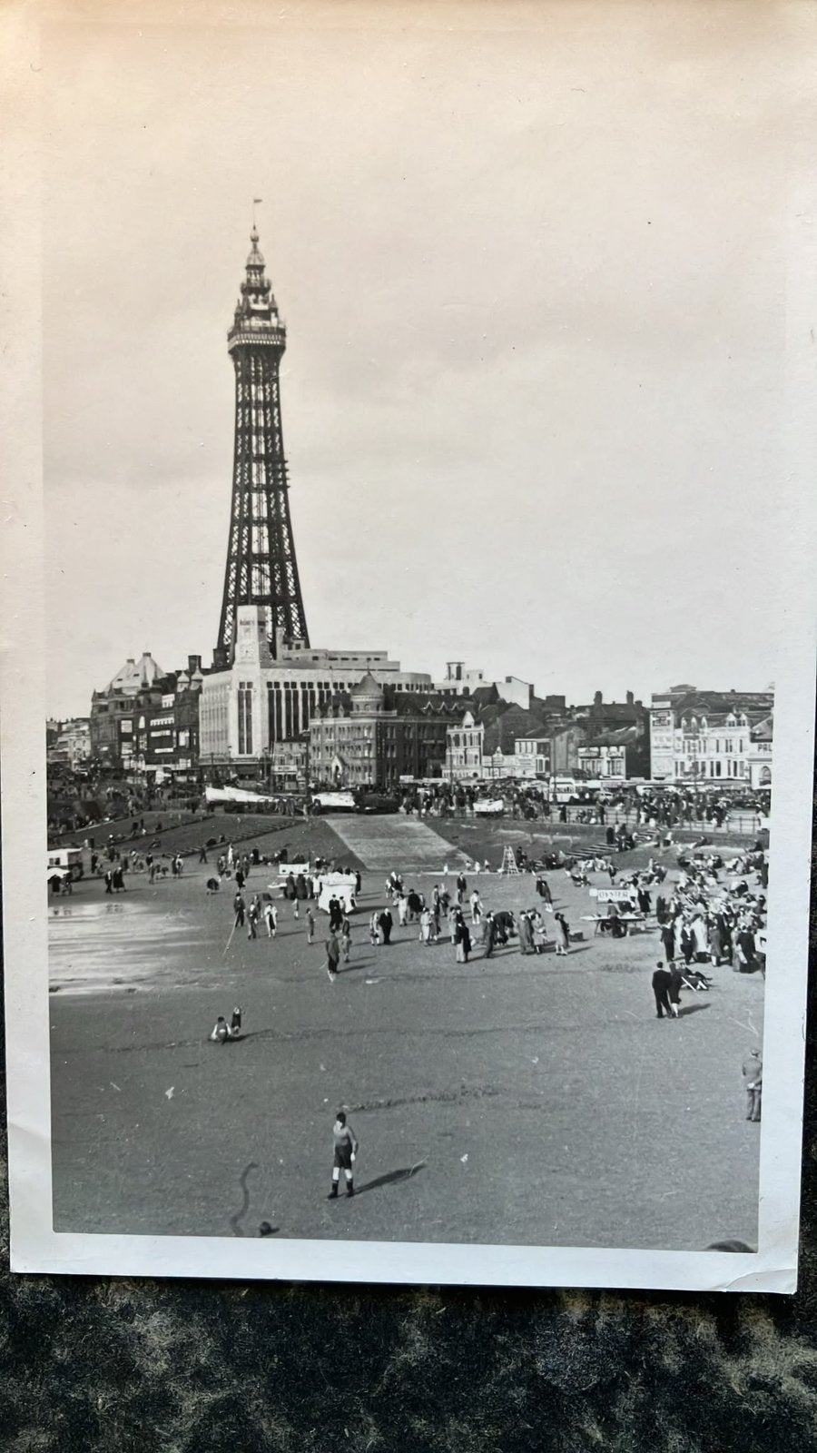 BLACKPOOL   Engeland  toren & strand, Ophalen of Verzenden, 1940 tot 1960