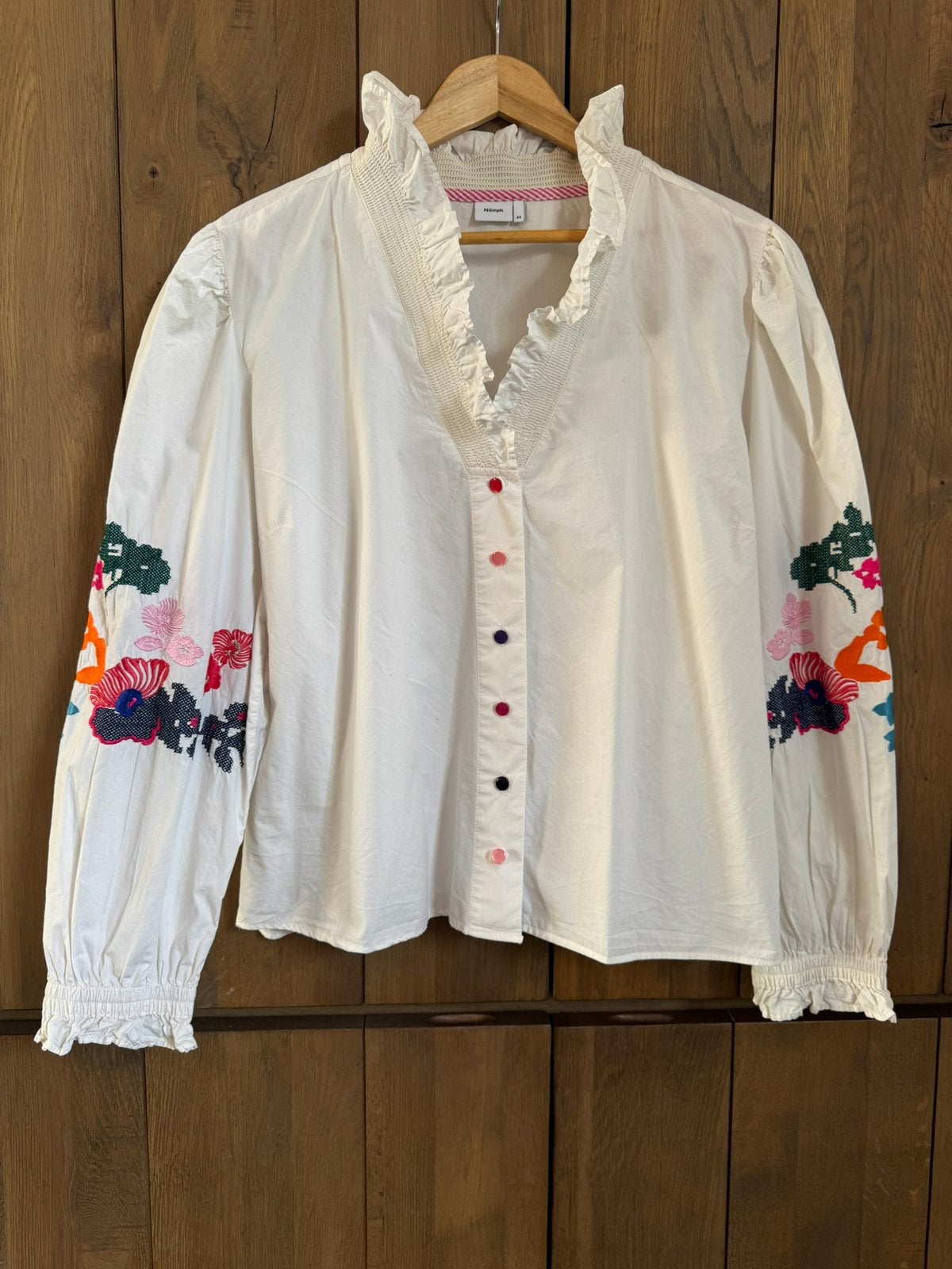Nümph blouse maat 44, Ophalen of Verzenden, Zo goed als nieuw, Maat 42/44 (L), Wit