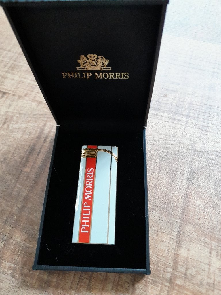 Philip morris aansteker in originele kadodoos, Ophalen of Verzenden, Nieuw, Aansteker