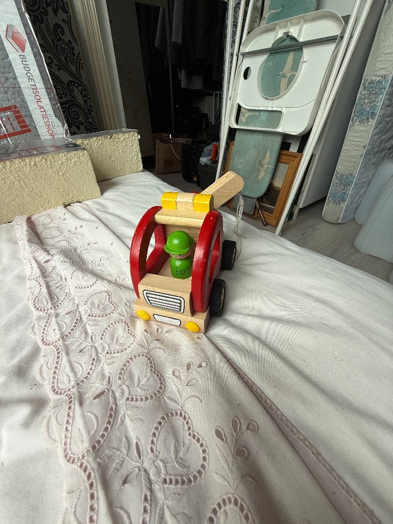 Houten hijskraan., Ophalen of Verzenden, Zo goed als nieuw