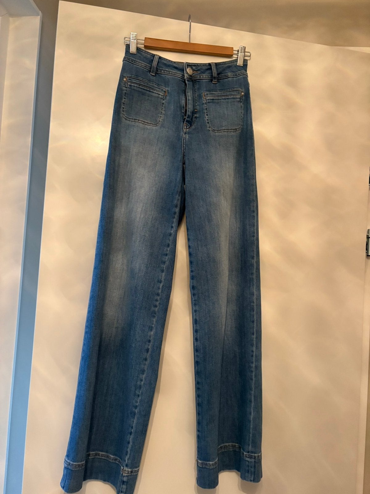 Dames spijkerbroek, Ophalen of Verzenden, Zo goed als nieuw, Blauw, W27 (confectie 34) of kleiner