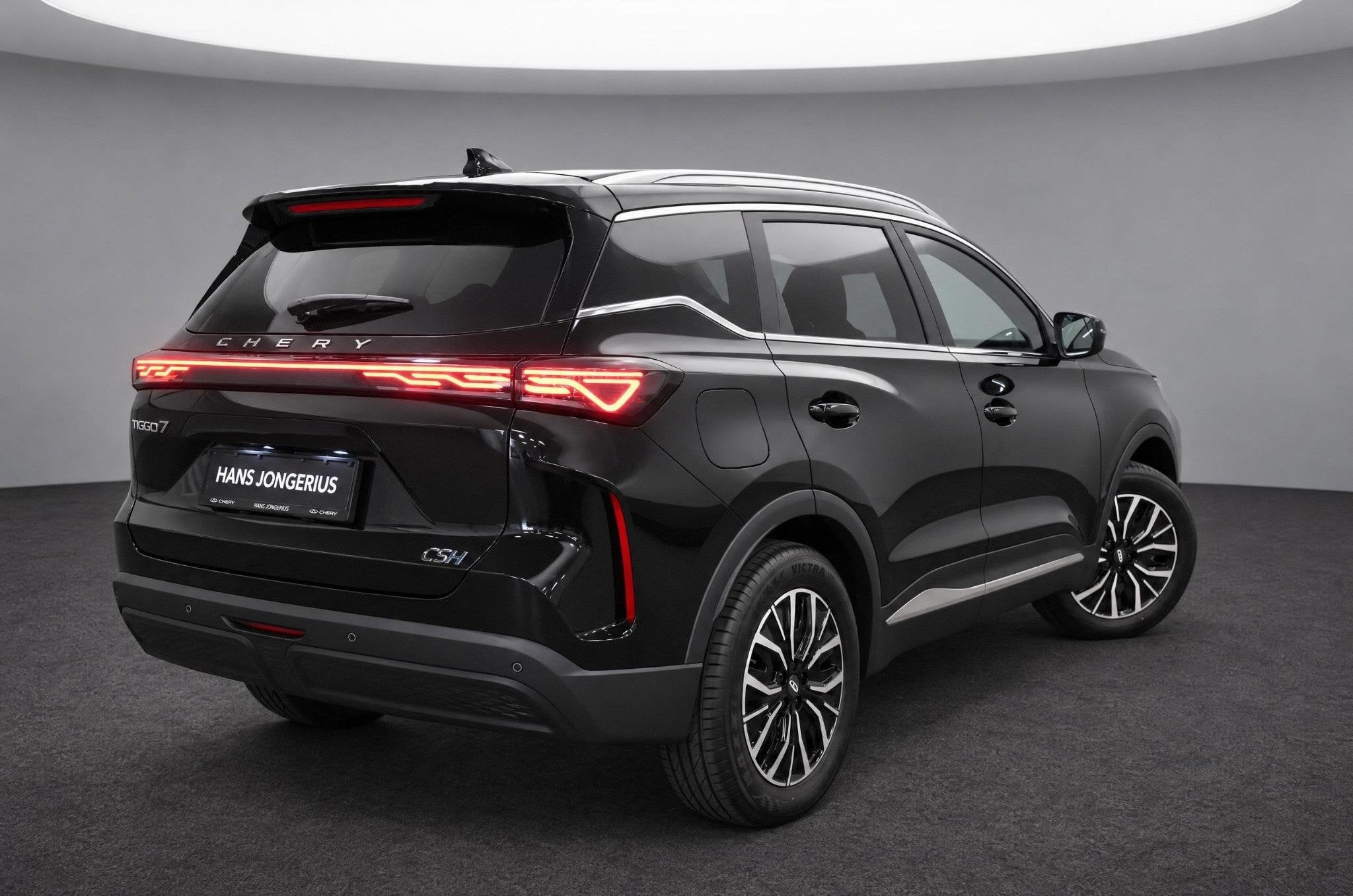 Chery Tiggo 7 1.5TGDI PHEV Unique | 360 CAMERA | SCHUIF/KANT, Auto's, Dealer onderhouden, Euro 6, Zwart, Plug-in hybride
