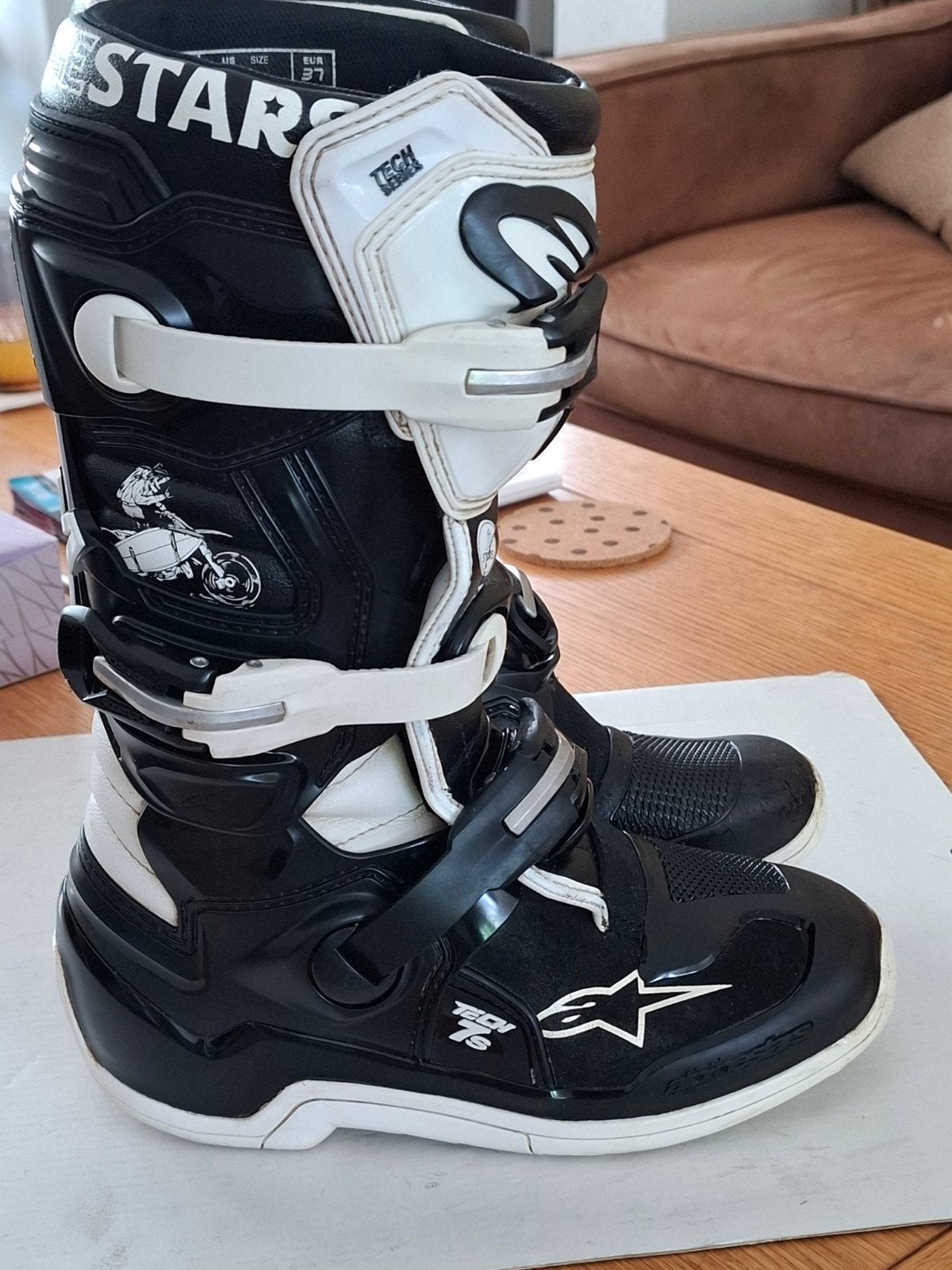 Crosslaarzen merk Alpinestars maat 37 kinderlaarzen, Motoren, Kleding | Motorkleding, Ophalen of Verzenden, Tweedehands, Laarzen