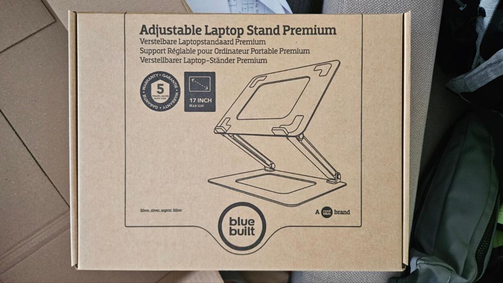 Bluebuilt Laptopstandaard Nooit gebruikt, Ophalen of Verzenden, Zo goed als nieuw, Bluebuilt, In hoogte verstelbaar
