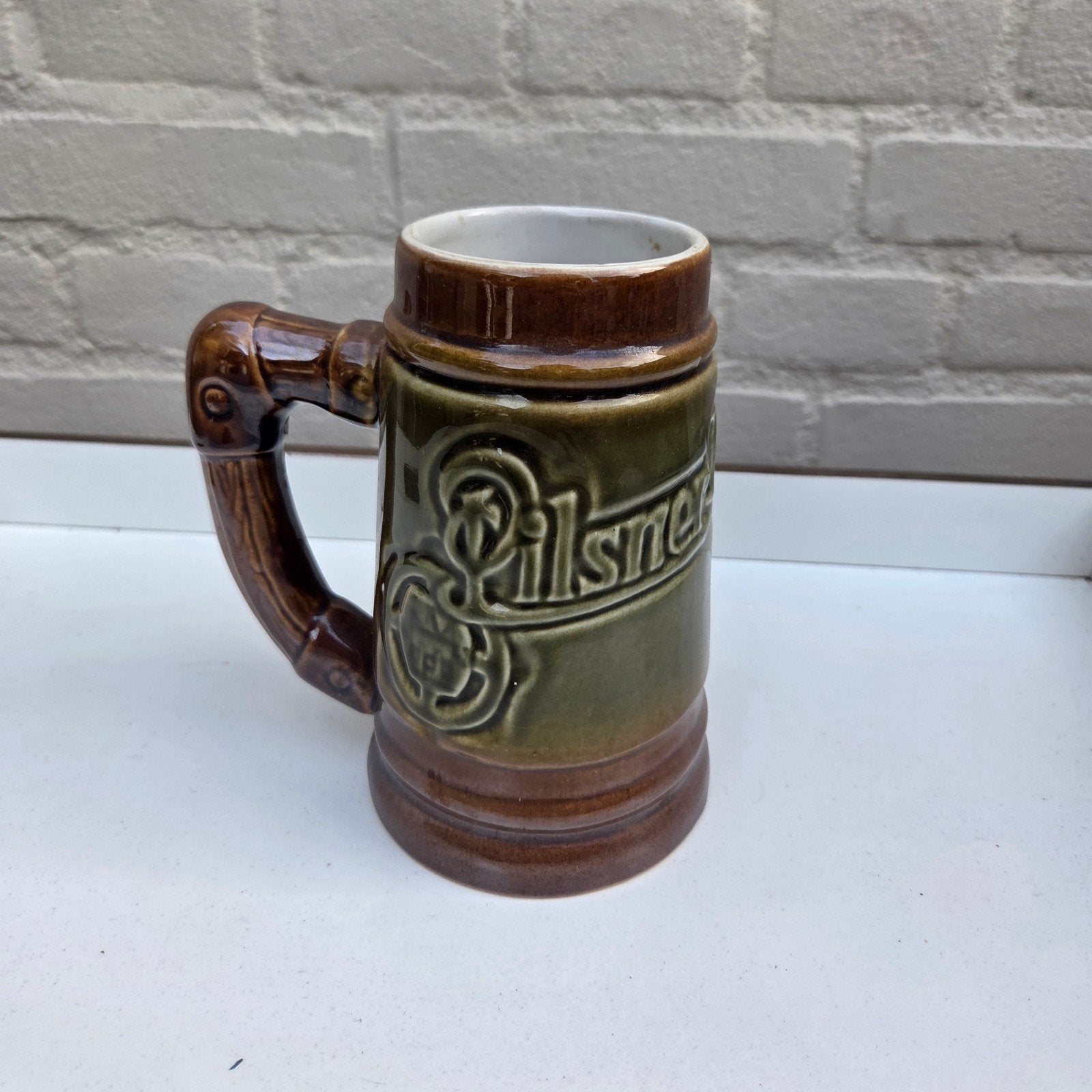 Vintage Pilsner Urquell Bierpul - Keramiek, Ophalen of Verzenden