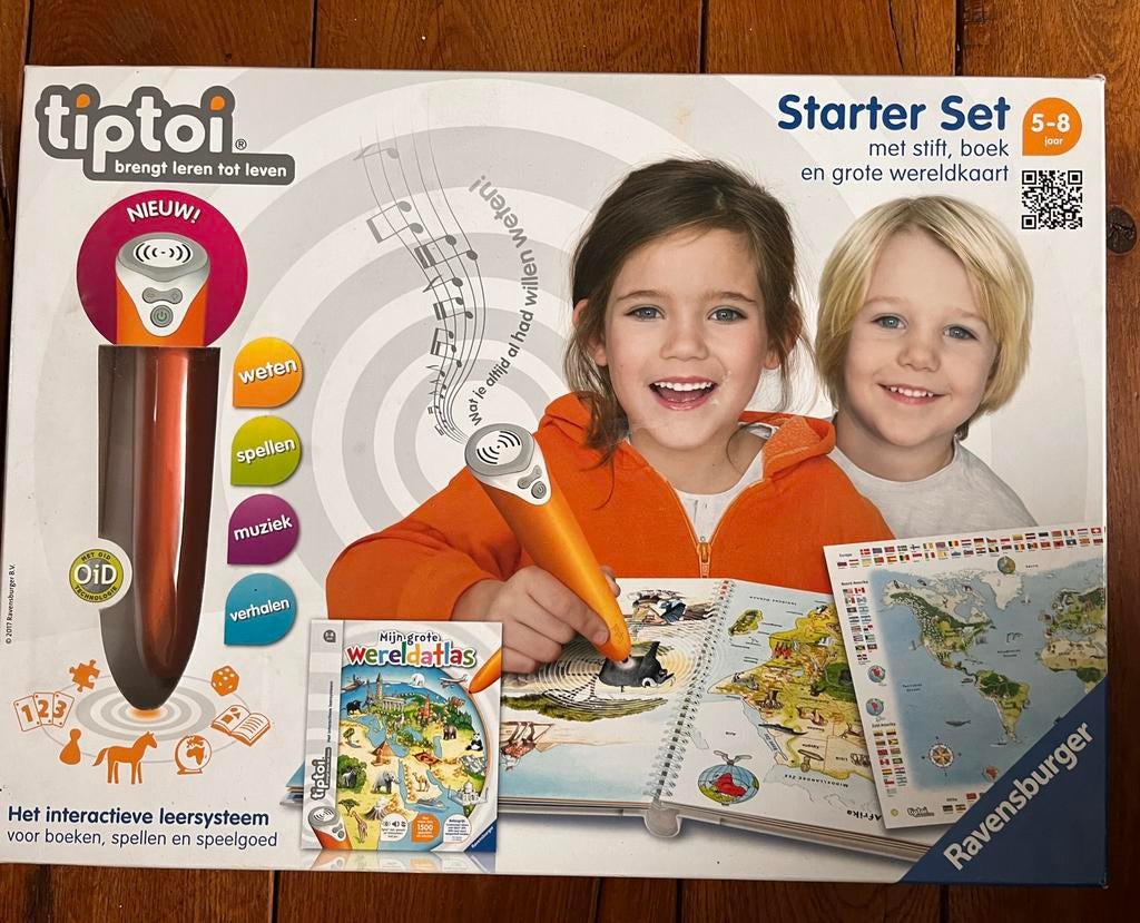Tiptoi Wereldatlas starter set interactief, Kinderen en Baby's, Speelgoed | Educatief en Creatief, Ophalen of Verzenden, Zo goed als nieuw