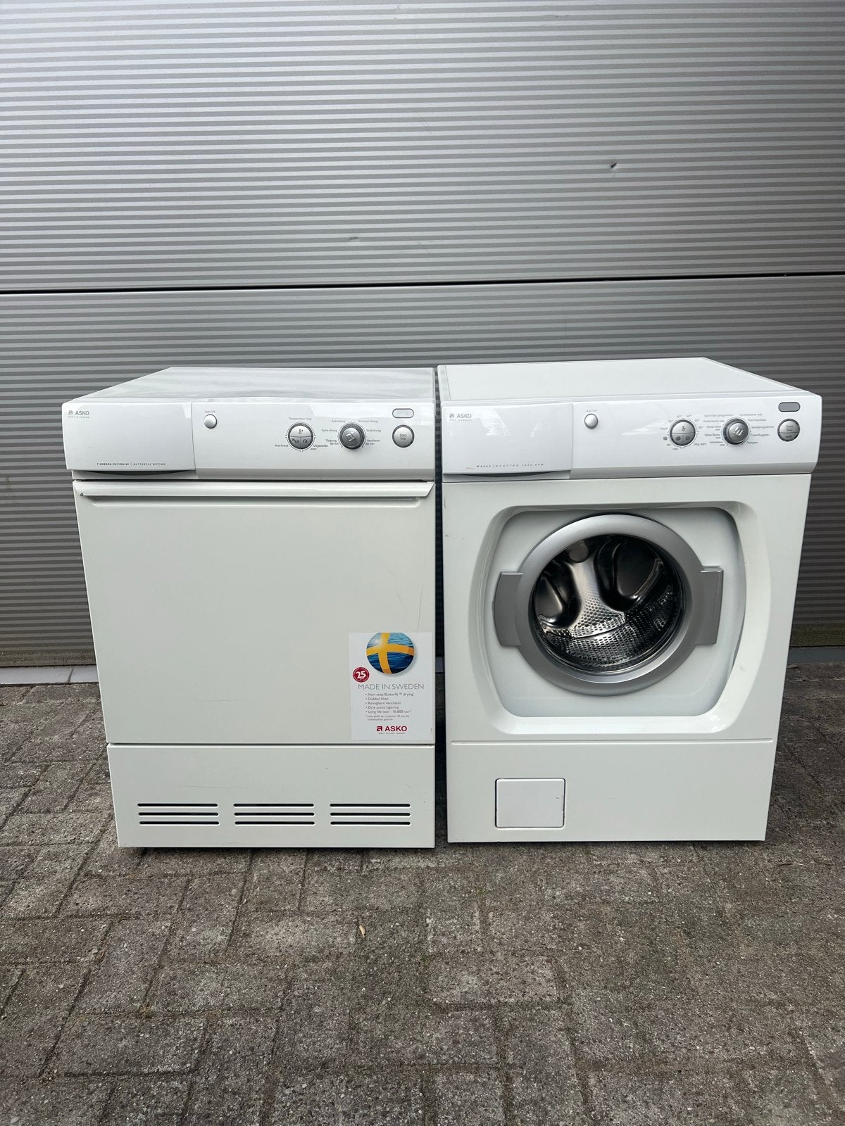 ASKO Wasdroger TD 25.3C - Made in Sweden - Goed werkend, Witgoed en Apparatuur, Wasdrogers, Ophalen, 6 tot 8 kg, Gebruikt, Overige typen