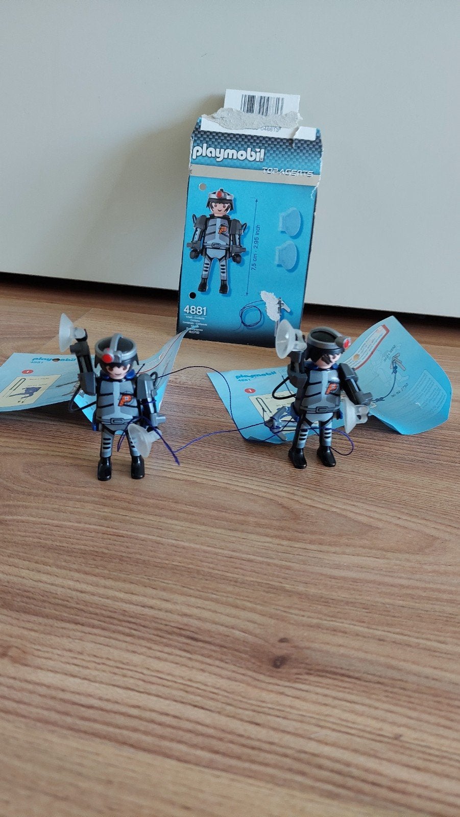 Playmobil Top Agents 4881 - Spy Racer met parachutes, Gebruikt, Voertuig, City action, Complete set