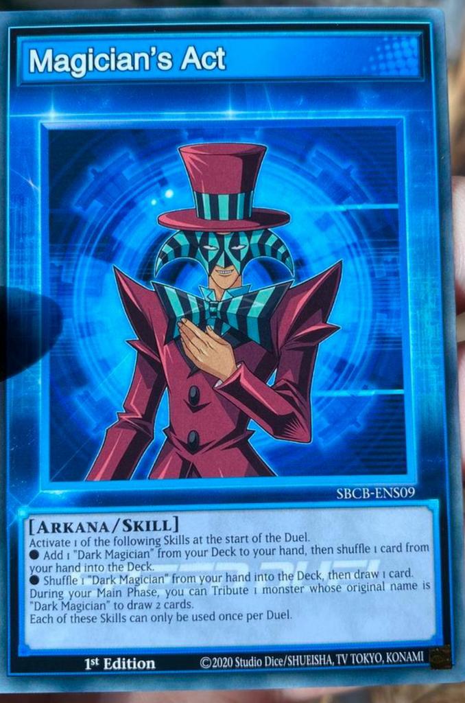Yu-Gi-Oh! Magicians Act SBCB 1st Edition !, Hobby en Vrije tijd, Verzamelkaartspellen | Yu-gi-Oh!, Ophalen of Verzenden, Zo goed als nieuw