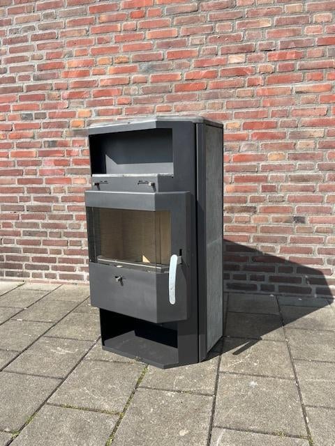 Houtkachel speksteen binnenkachel overkapping, Huis en Inrichting, Kachels, Ophalen, Houtkachel, Zo goed als nieuw, Vrijstaand