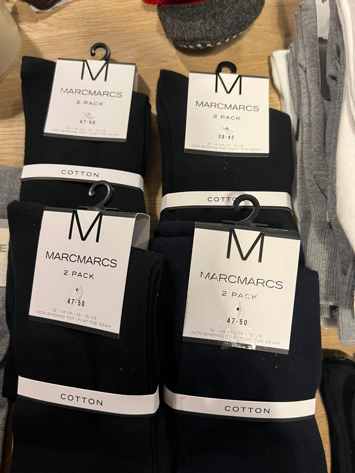 Marc Marcs 2 pack sokken 39-42 47-50 NIEUW!! Nu €5,-, Ophalen of Verzenden, Nieuw