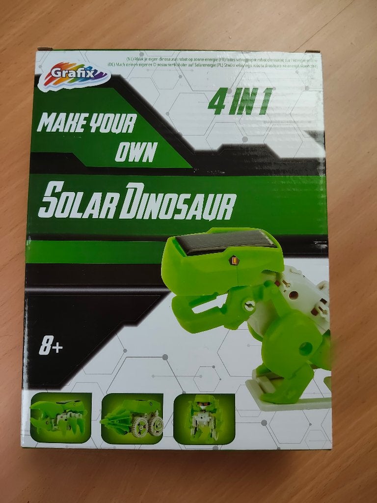 Grafix Solar Dinosaur 4-in-1 Bouwpakket, Ophalen, Nieuw, Overige merken