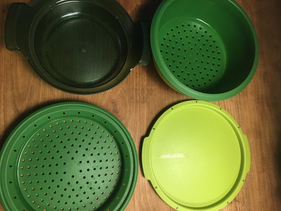 Tupperware Micro Gourmet Groen demo model, Huis en Inrichting, Keuken | Tupperware, Ophalen of Verzenden, Gebruikt, Groen, Overige typen