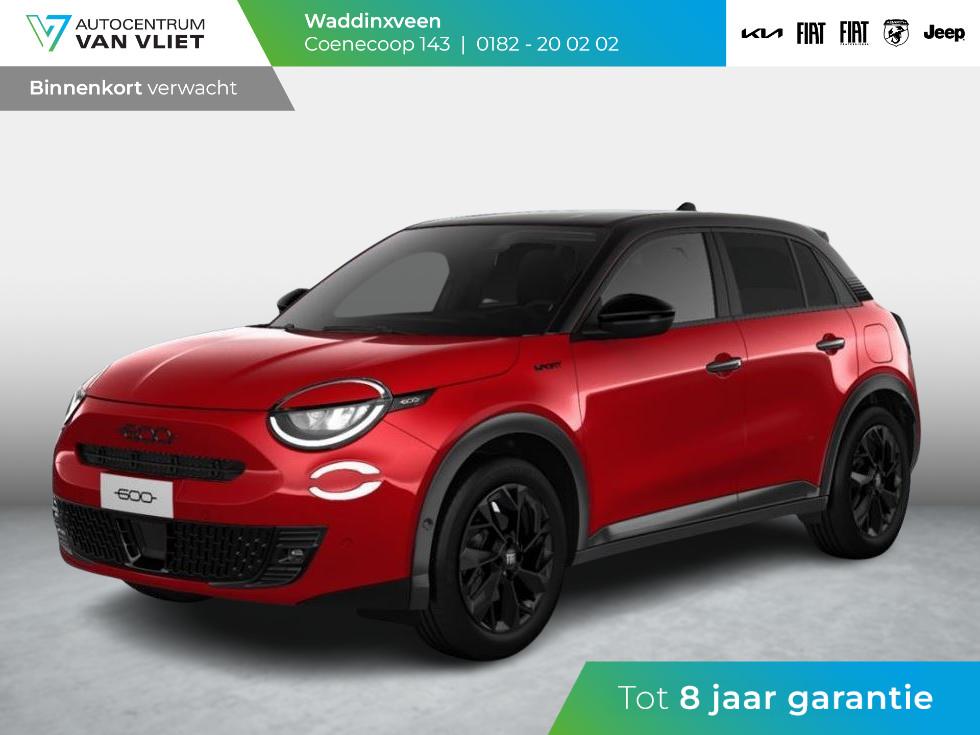 Fiat 600 1.2 145pk Hybrid Sport | Clima | Cruise | Navi | 18, Auto's, Fiat, 145 pk, 1199 cc, Met garantie (alle), Origineel Nederlands