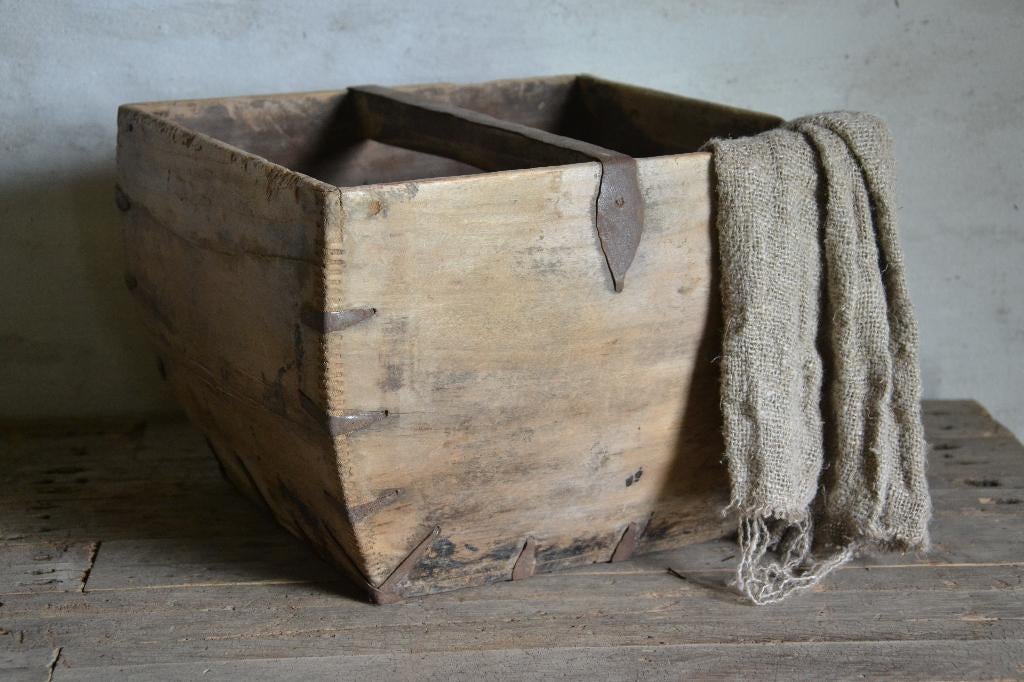 Oude houten zaaibak / rijstbak, Ophalen of Verzenden, Nieuw