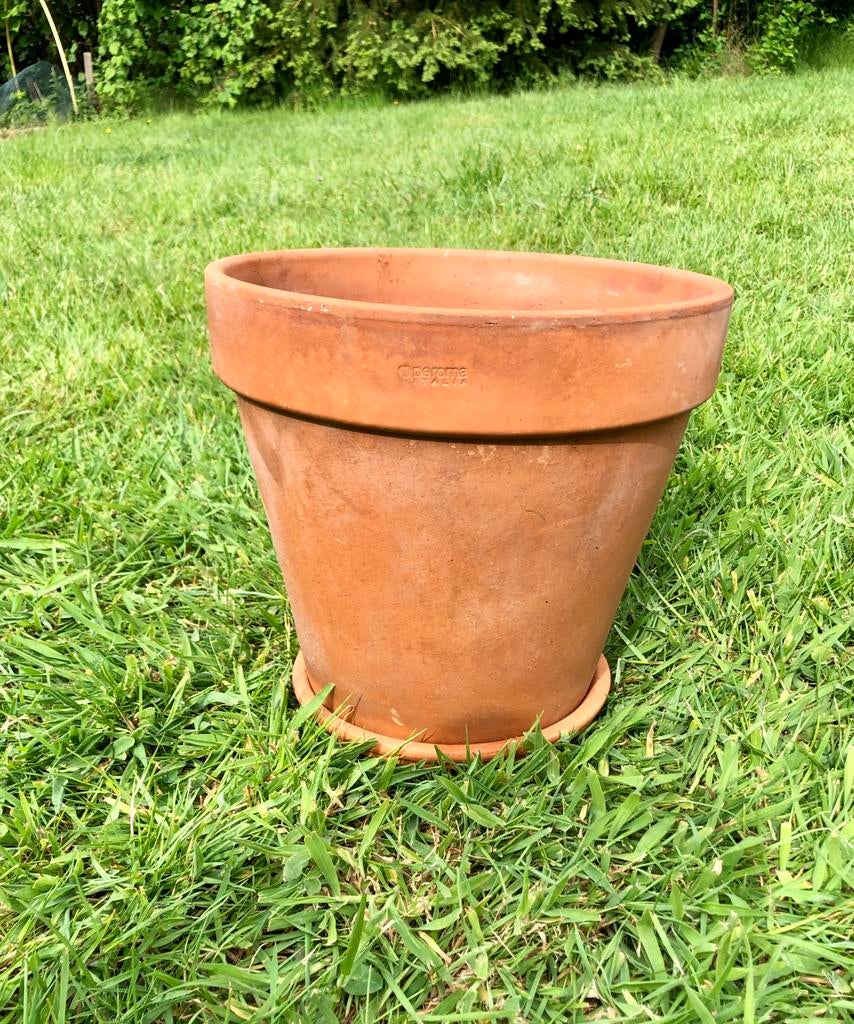 Teracotta bloempot, Gebruikt, Rond, Minder dan 40 cm, Balkon