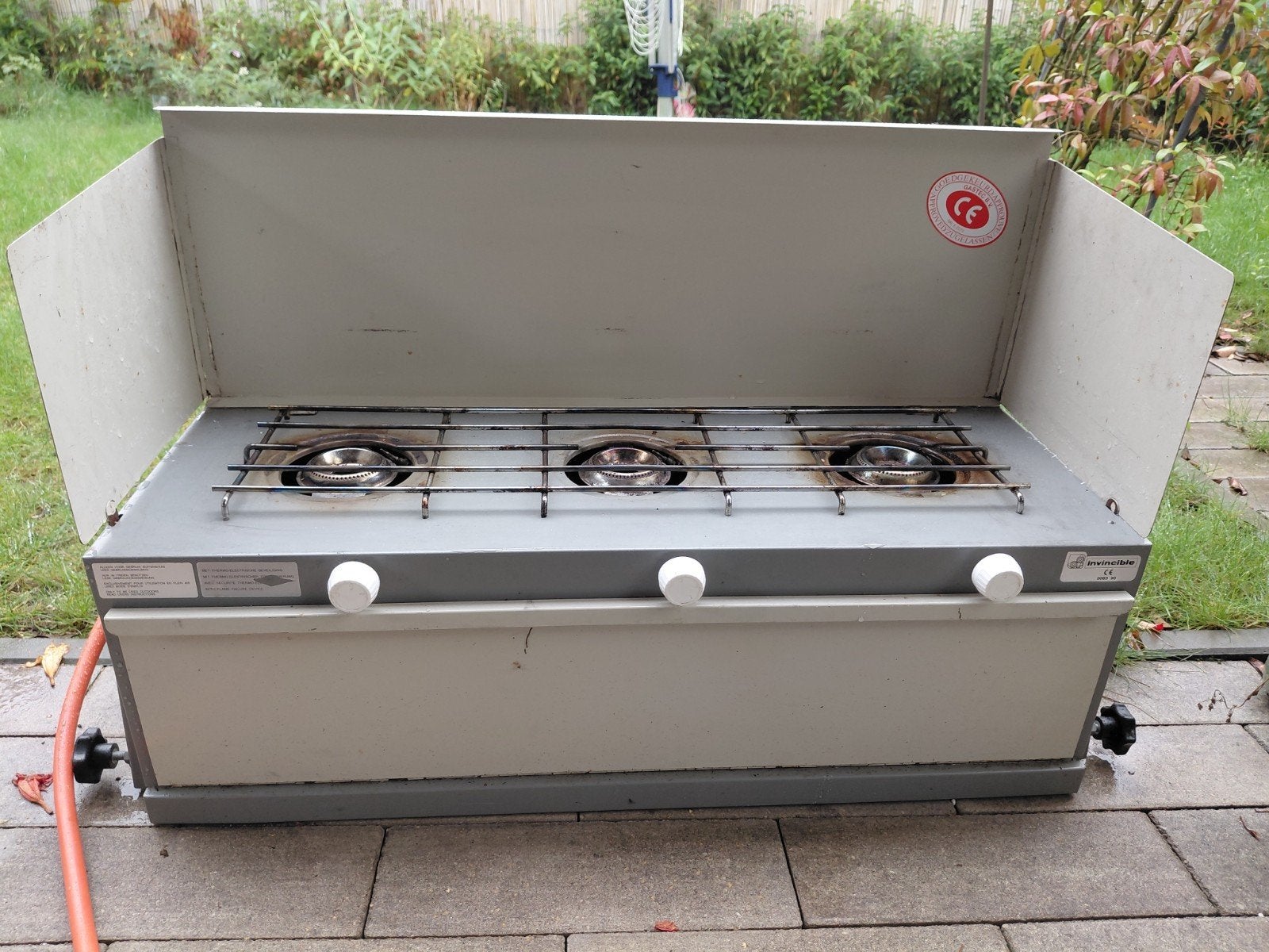 3-pits kooktoestel op pootjes - ideaal voor camping, Ophalen, Gebruikt