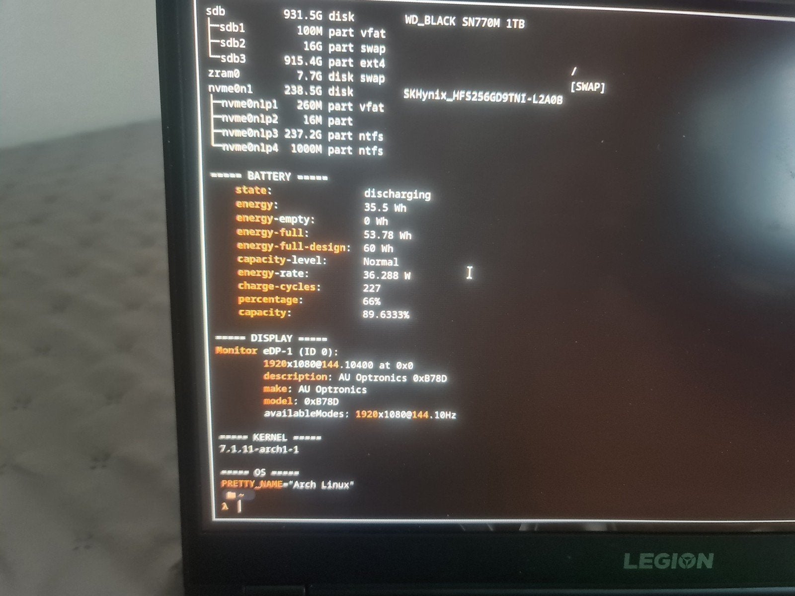 Lenovo Legion 5 Gaming Laptop, Gebruikt, Met videokaart, 1.17 TB, Ophalen of Verzenden