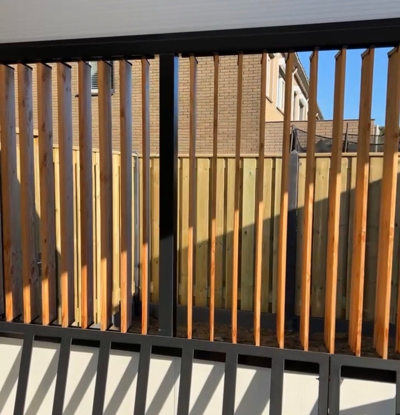 Douglas houten flex fence zijwand voor terras, Ophalen, Minder dan 3 meter, Hout, 1 tot 2 meter