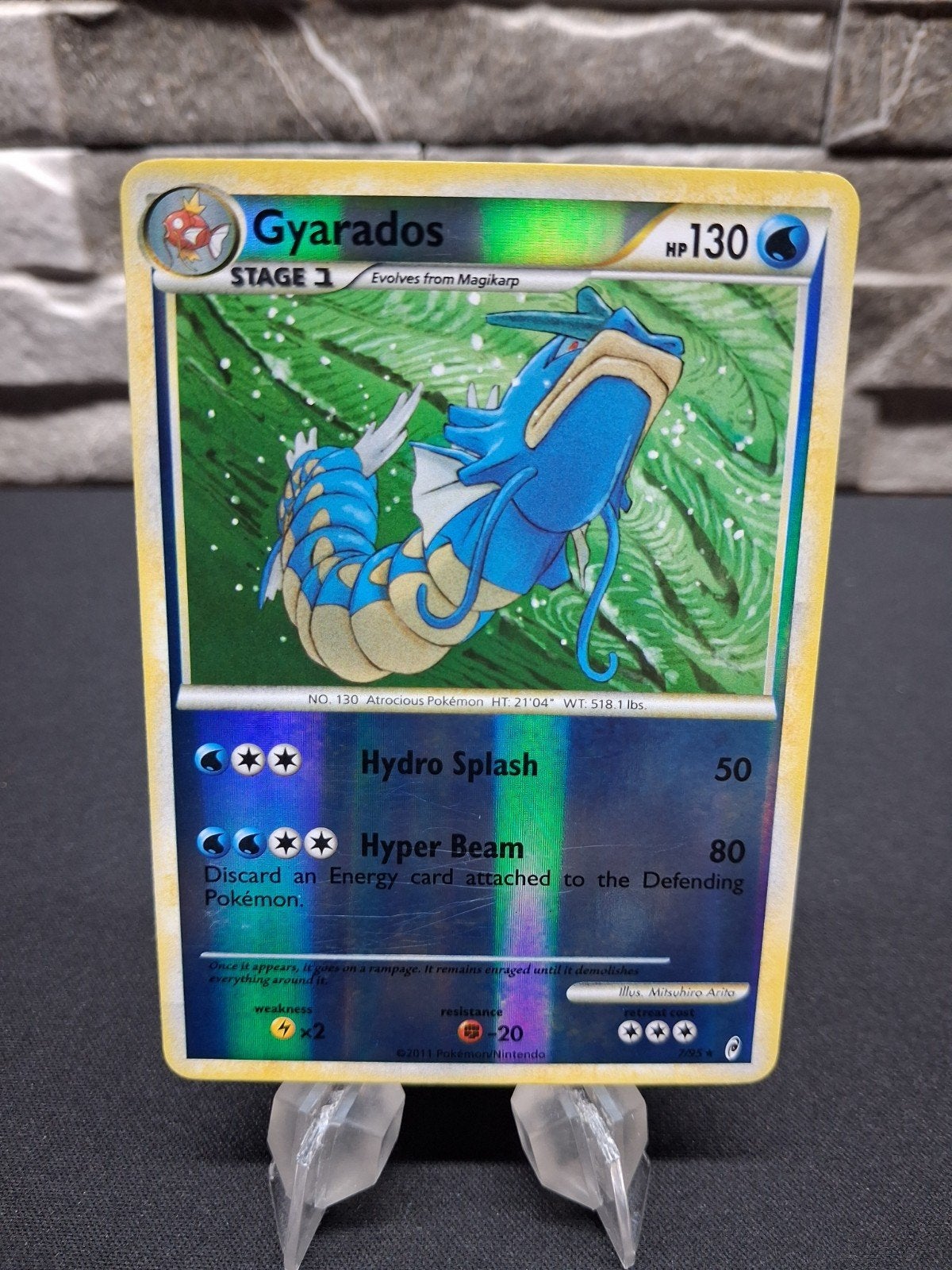 2011 Gyarados reverse holo Pokémon Call of legends 7/95, Ophalen of Verzenden, Zo goed als nieuw
