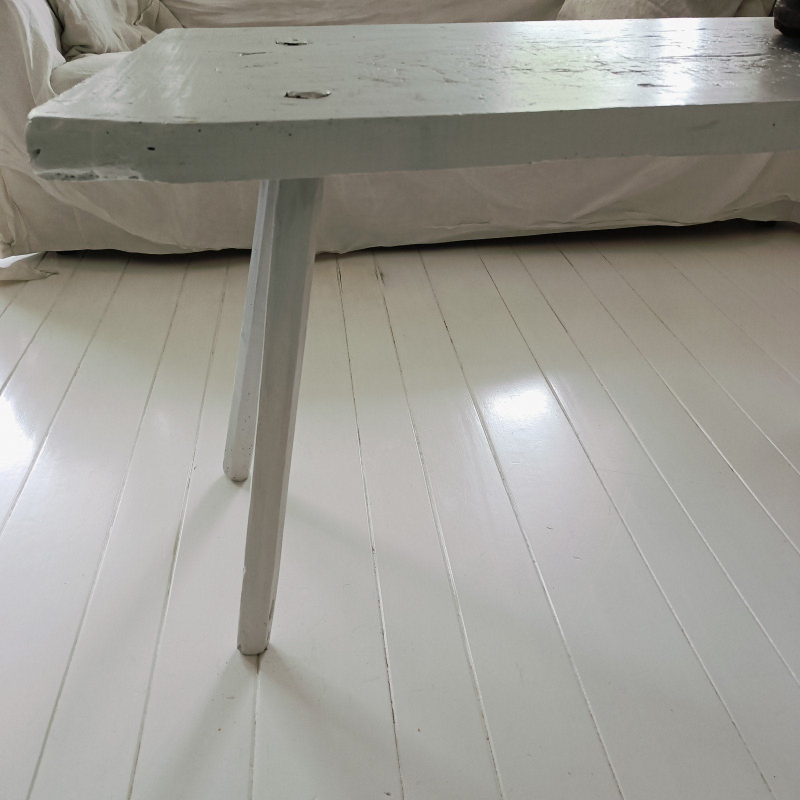 brocante Hongaarse tafel (hemelswit met brocante), Ophalen