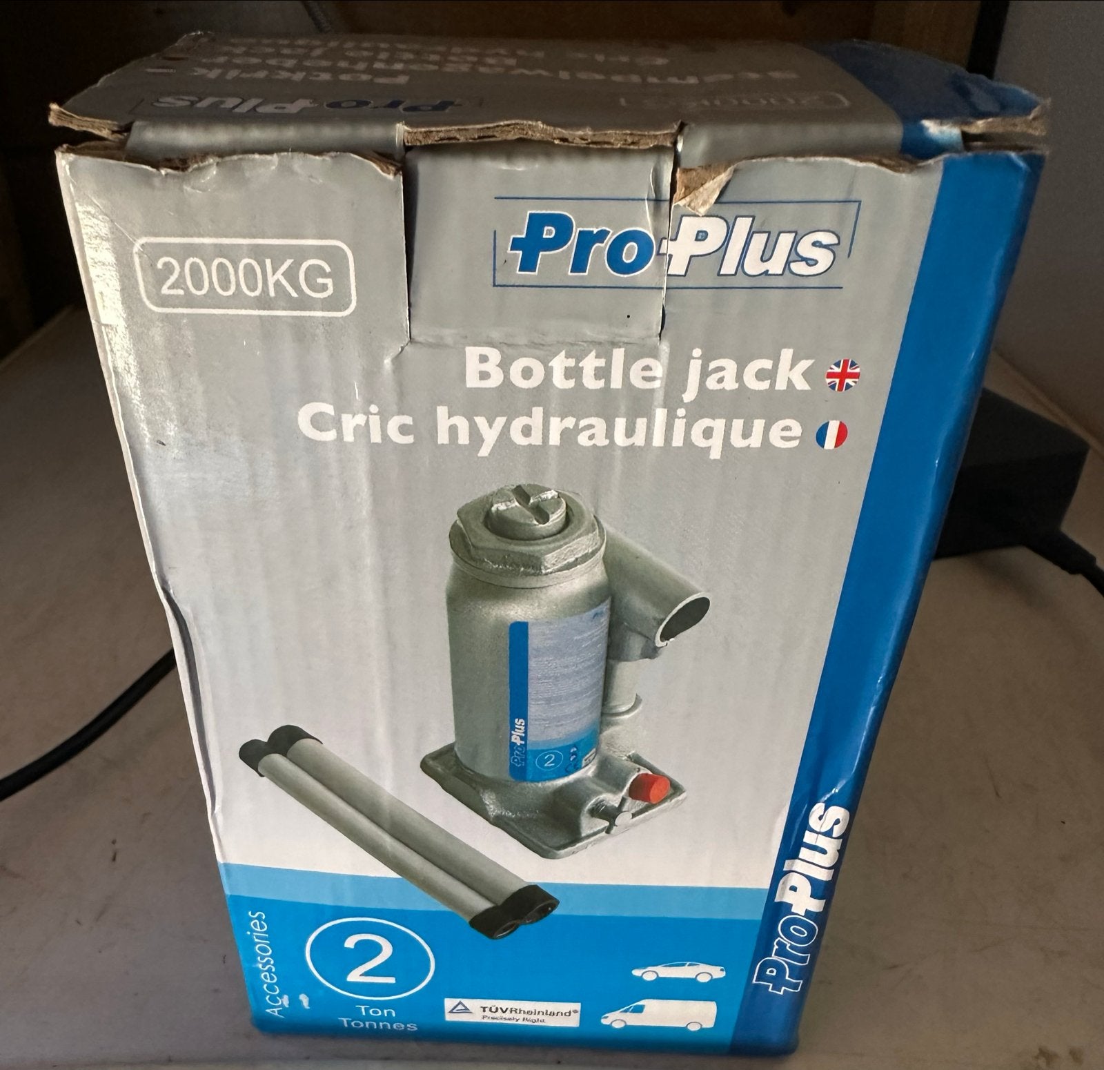 ProPlus Potkrik 2000KG / 2 Ton Hydraulische Krik, Ophalen of Verzenden, Nieuw, Hydraulisch, Potkrik