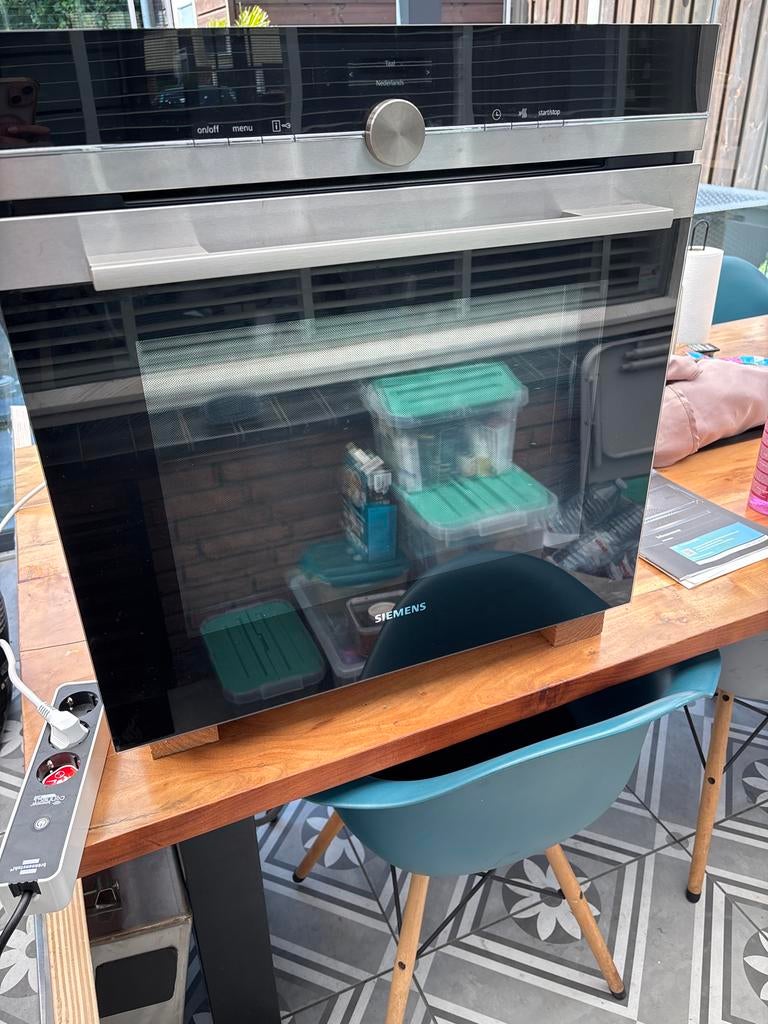 Siemens HB634GB.1 Inbouw Oven - Incl. 2 bakplaten & roosters, 45 tot 60 cm, Gebruikt, Oven, Hete lucht