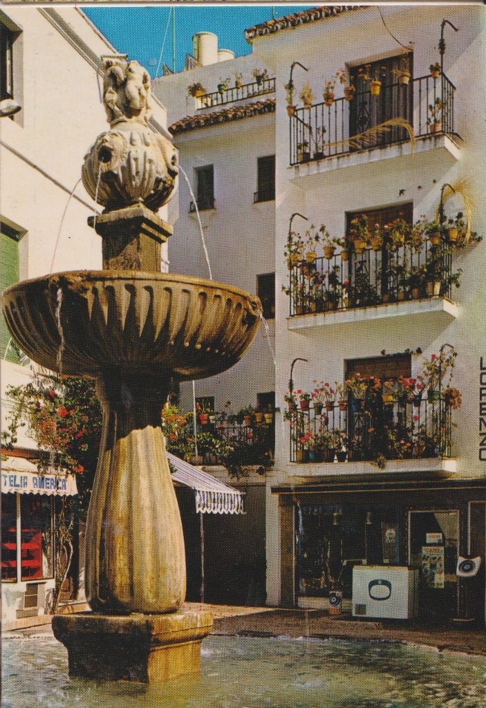 Spanje Marbella Rincon fontein, Verzenden, 1960 tot 1980, Ongelopen, Stad of Dorp