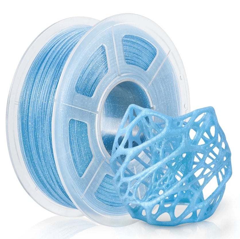 Jayo PLA Filament 1.75mm Sparkle Glitter Helder Blauw — 1kg, Ophalen of Verzenden, Nieuw