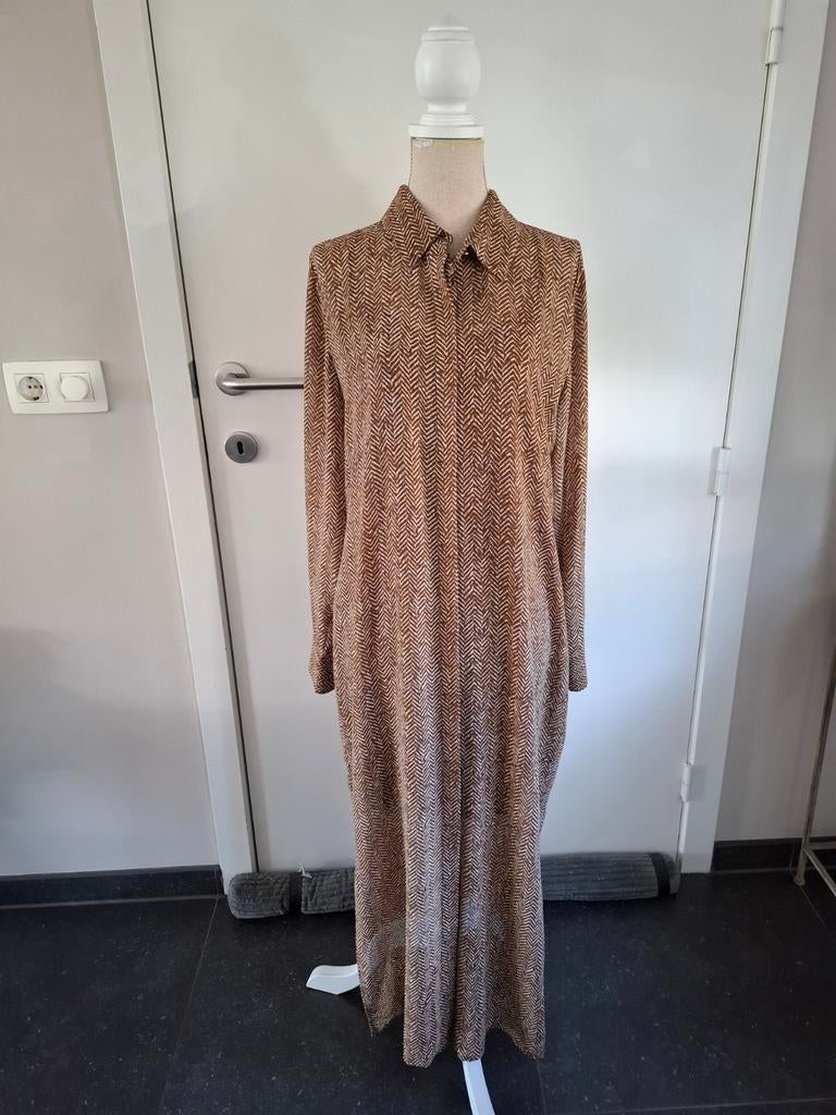 Dante 6 maxi jurk maat 3= 38/40 bruin printje, Maat 38/40 (M), Bruin, Ophalen of Verzenden, Zo goed als nieuw