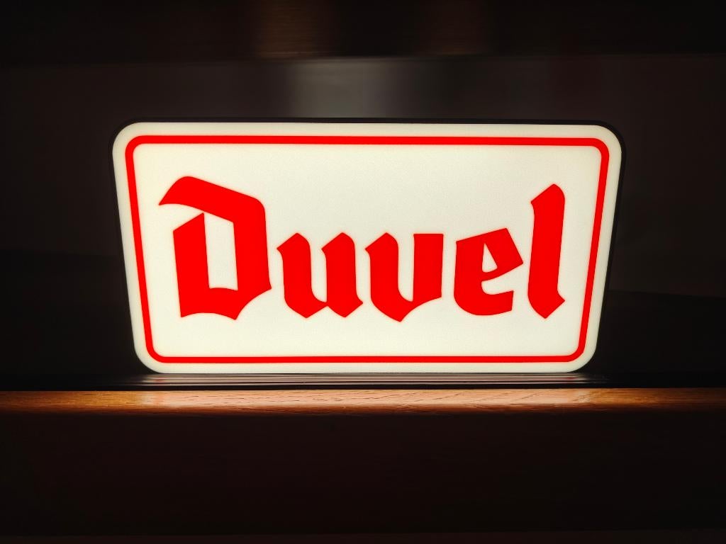 Duvel lamp inclusief dimbare LED-strip, Ophalen of Verzenden, Nieuw, Lichtbak of (neon) lamp