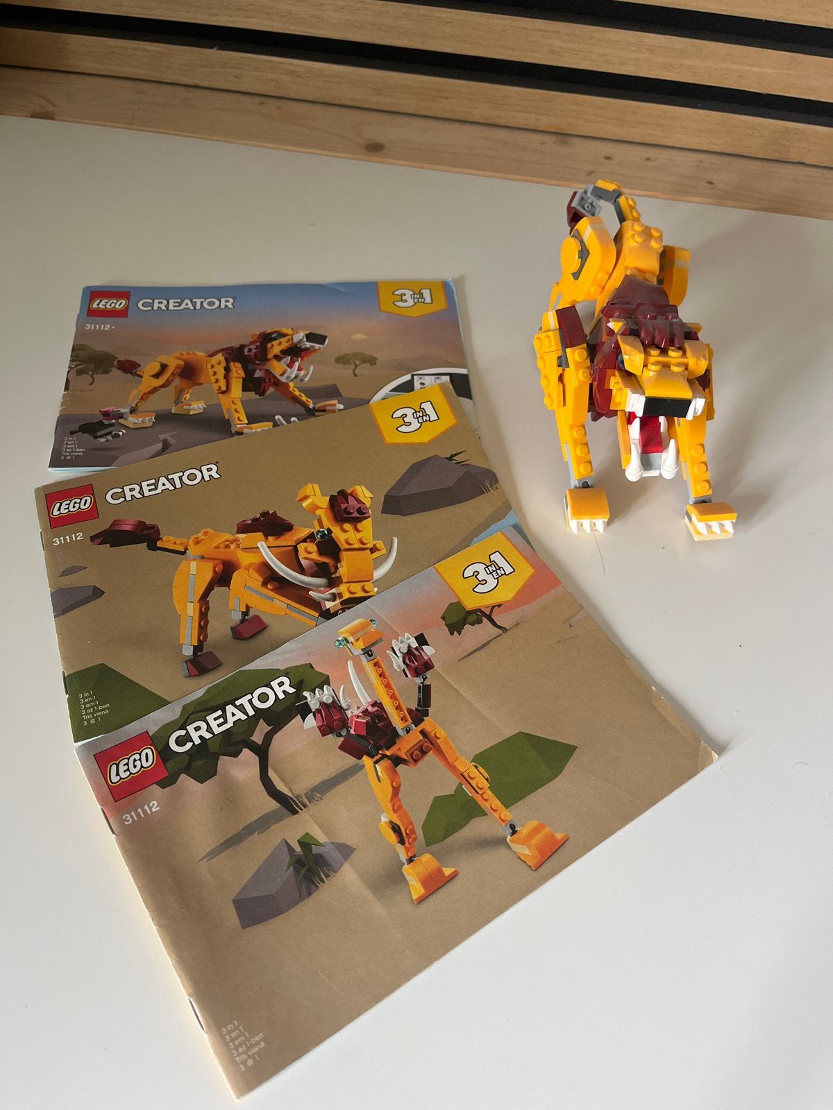 LEGO Creator 31112 Wilde Leeuw 3-in-1 set, Ophalen, Gebruikt
