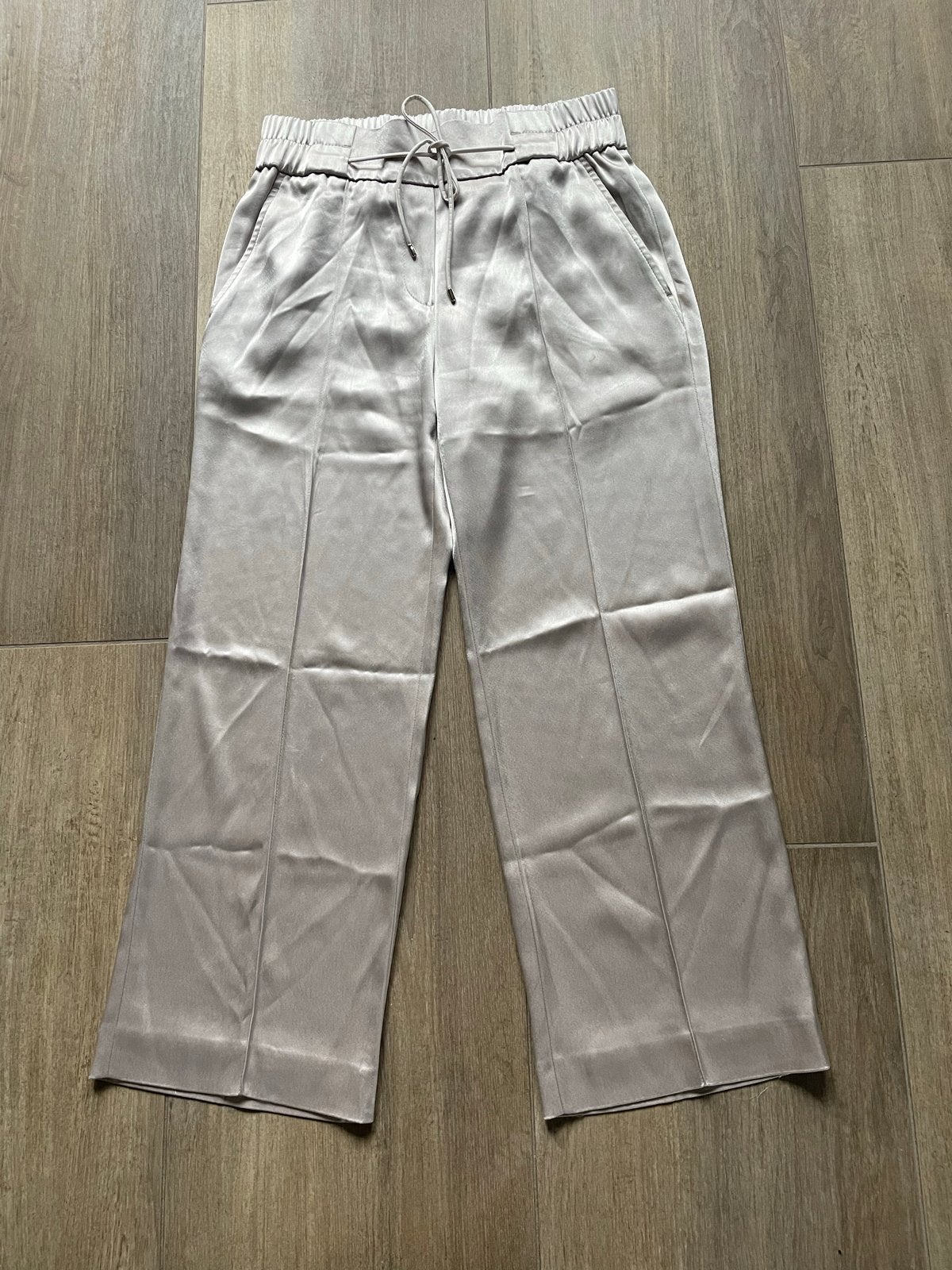 Marccain luxe 7/8 broek met elastische taille. N2 (36-38), Verzenden, Beige, Zo goed als nieuw, Driekwart