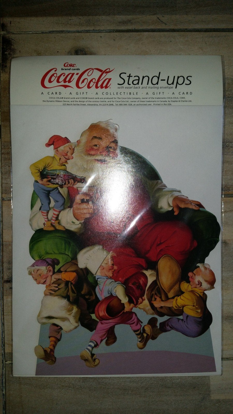 Coca-Cola kerstkaart (uitvouwbaar), Ophalen of Verzenden, 1980 tot heden, Ongelopen, Overige thema's