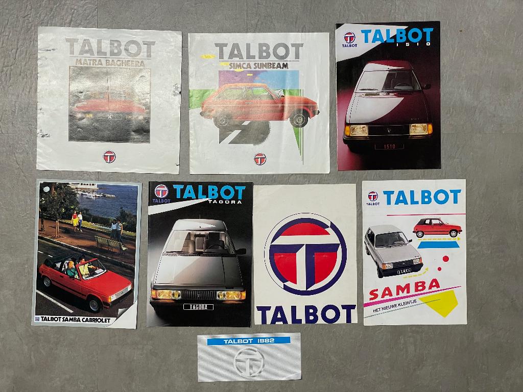 Talbot Folders, Verzenden, Gelezen, Overige merken