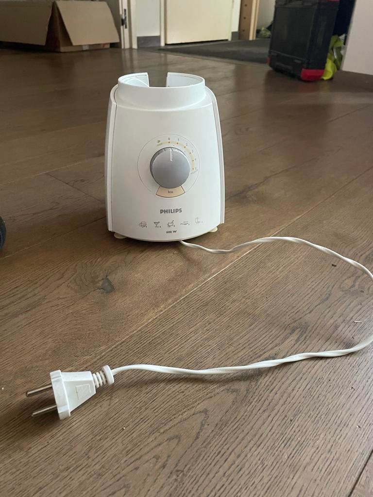 Philips Blender 600W - Wit, Ophalen, Zo goed als nieuw, Blender