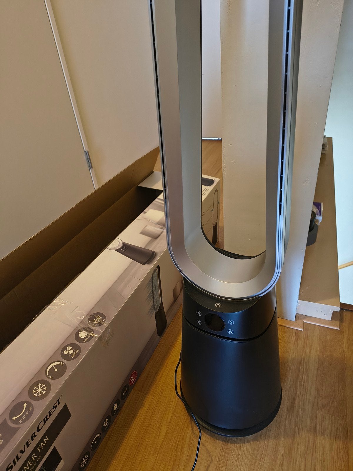 silvercrest bladloze tower ventilator, Ophalen of Verzenden, Tafelventilator